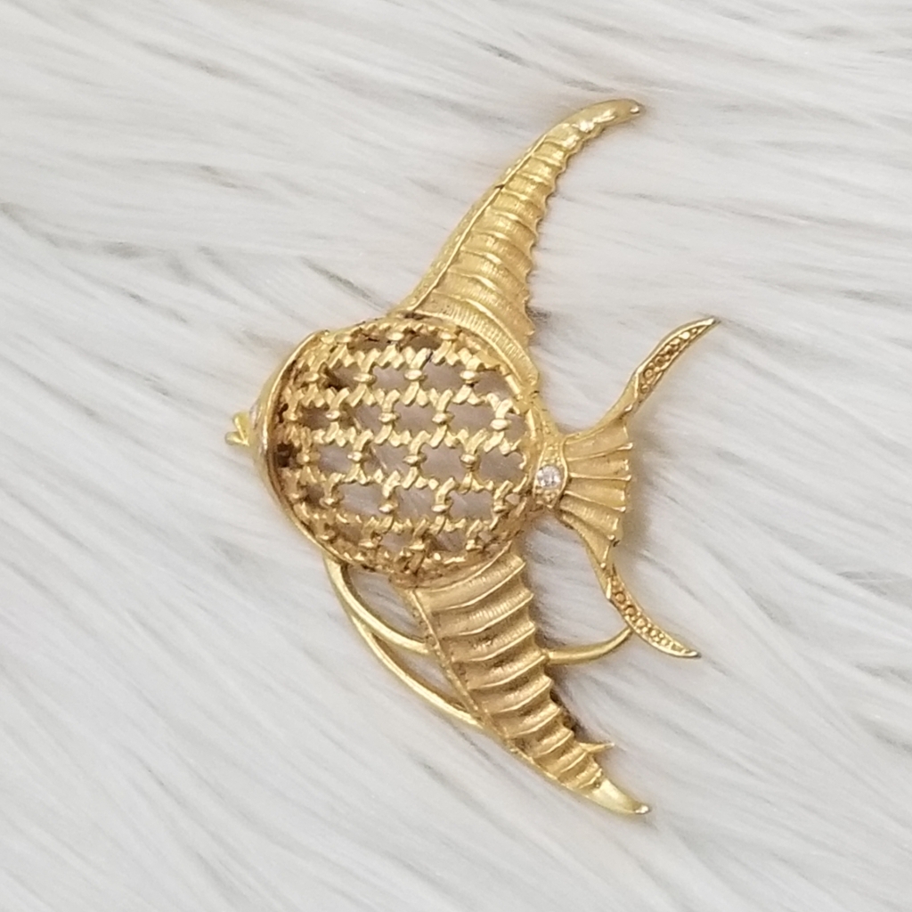 Vintage Big Fish Brooch